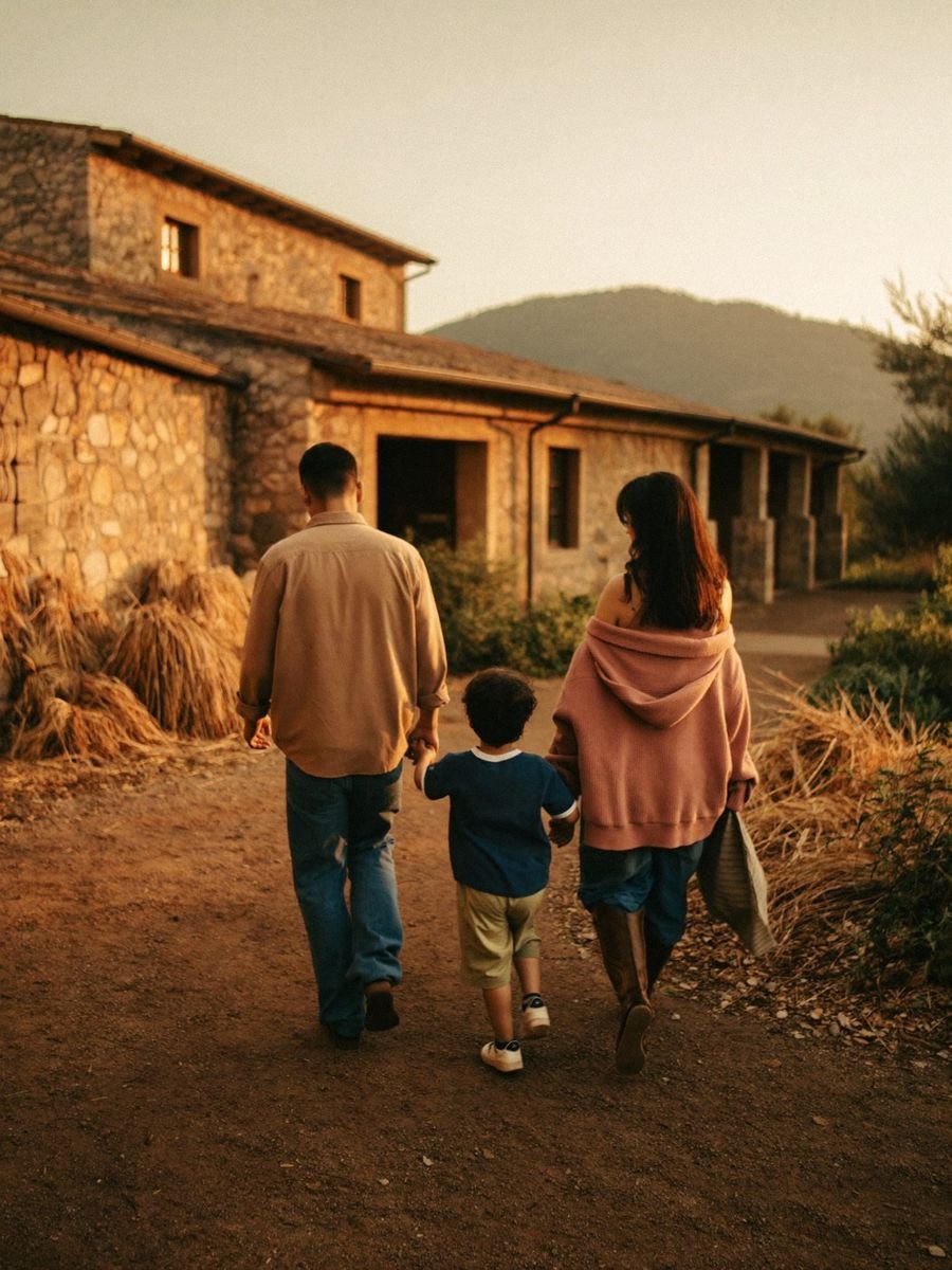 Bambini e famiglie in masseria