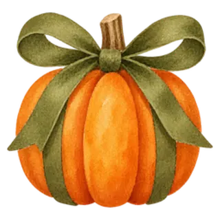 Zucca con fiocco